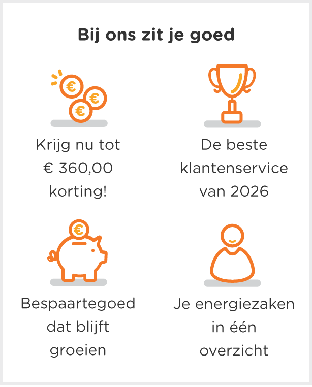 Bij ons zit je goed met korting tot € 360,00!