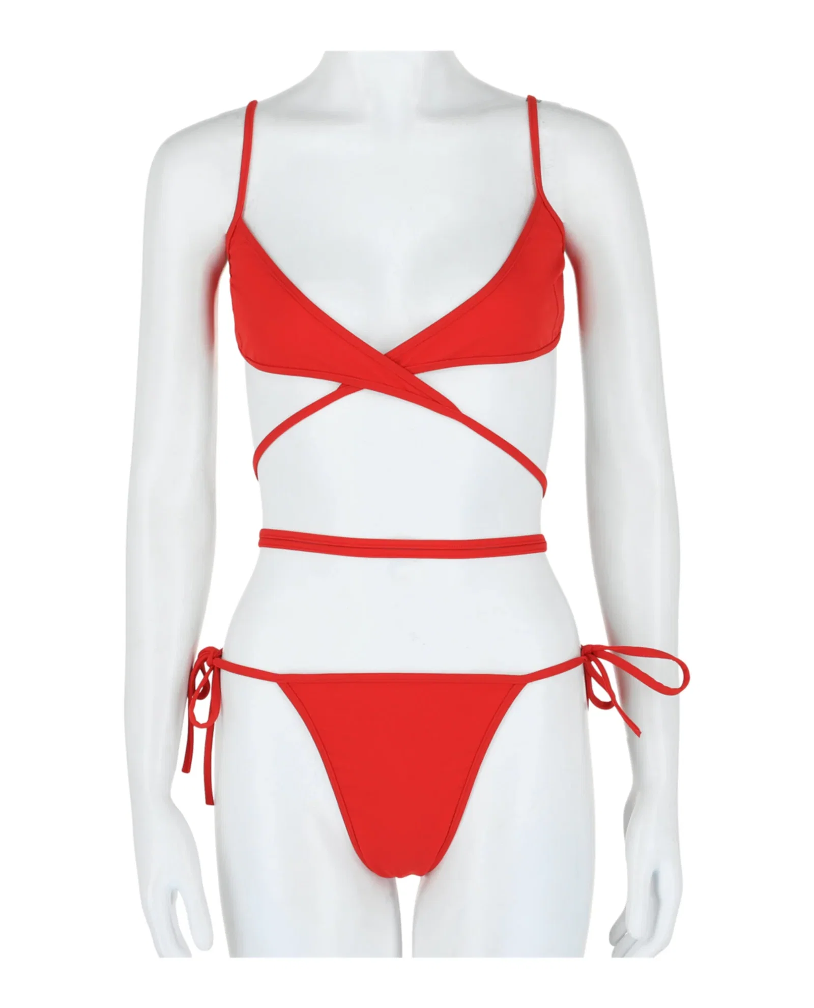 Image of Balenciaga Wrap-Around Bikini Set