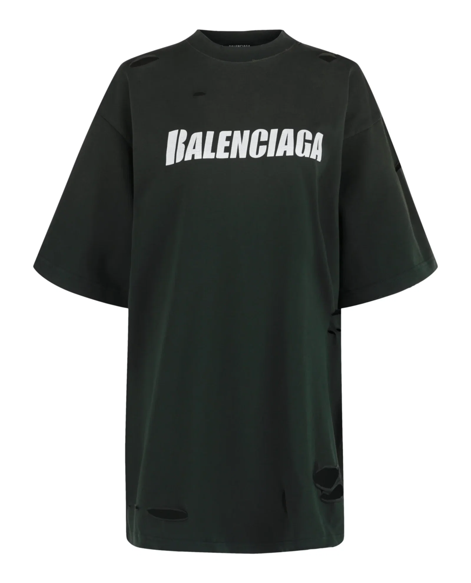 Image of Balenciaga Destroyed Boxy Fit T-Shirt