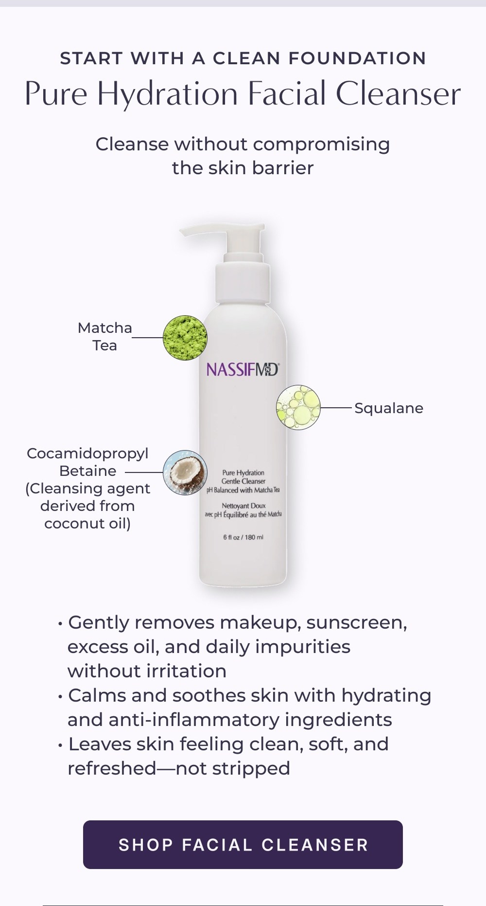 Pure Hydration Facial Cleanser