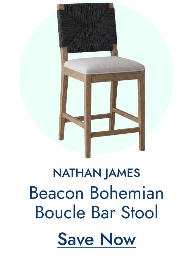 Beacon Bohemian Boucle Bar Stool