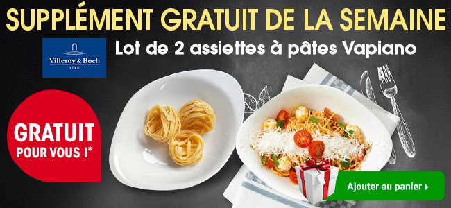 Lot de 2 assiettes a pates vapiano