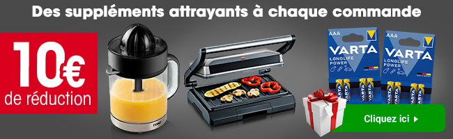 Des supplements attrayants a chaque commande