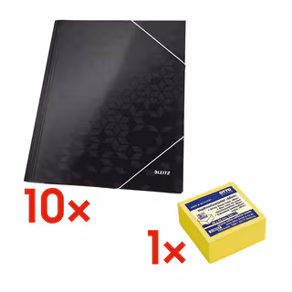 10x chemise à élastiques A4 « WOW 3982 »