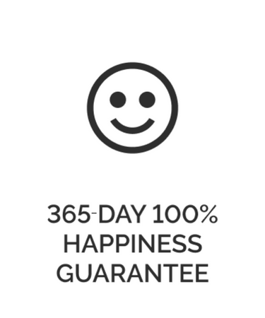 365-Day 100% Happiness Guarantee