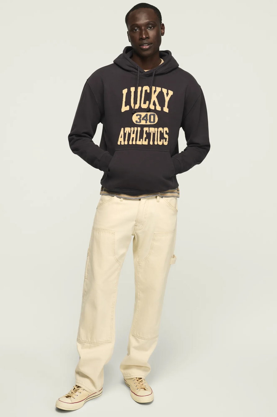Image of Lucky Brand Lucky Vintage Hoodie - Men's Clothing Outerwear Sweatshirts Crewneck Hoodies in Navy
