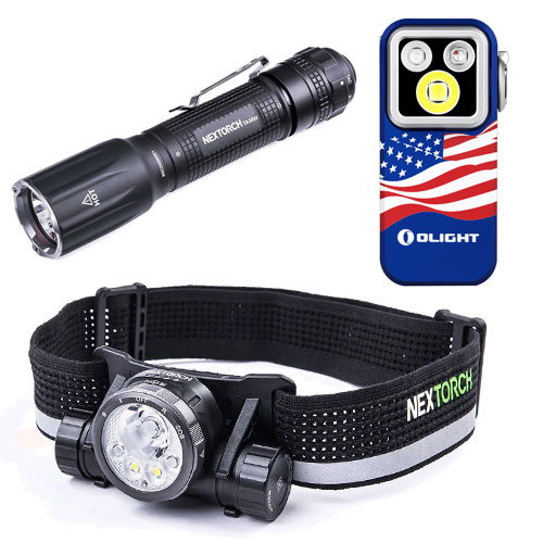 Flashlights from Olight and NexTORCH