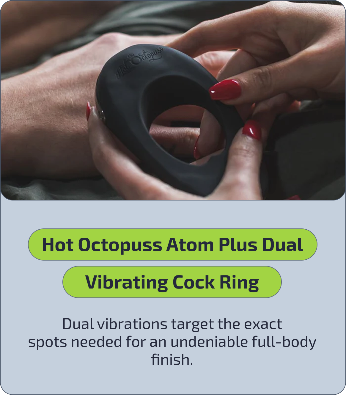 Hot Octopuss Atom Plus Dual Vibrating Cock Ring