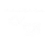 White line art icon of a GoPro camera underwater with a fish.