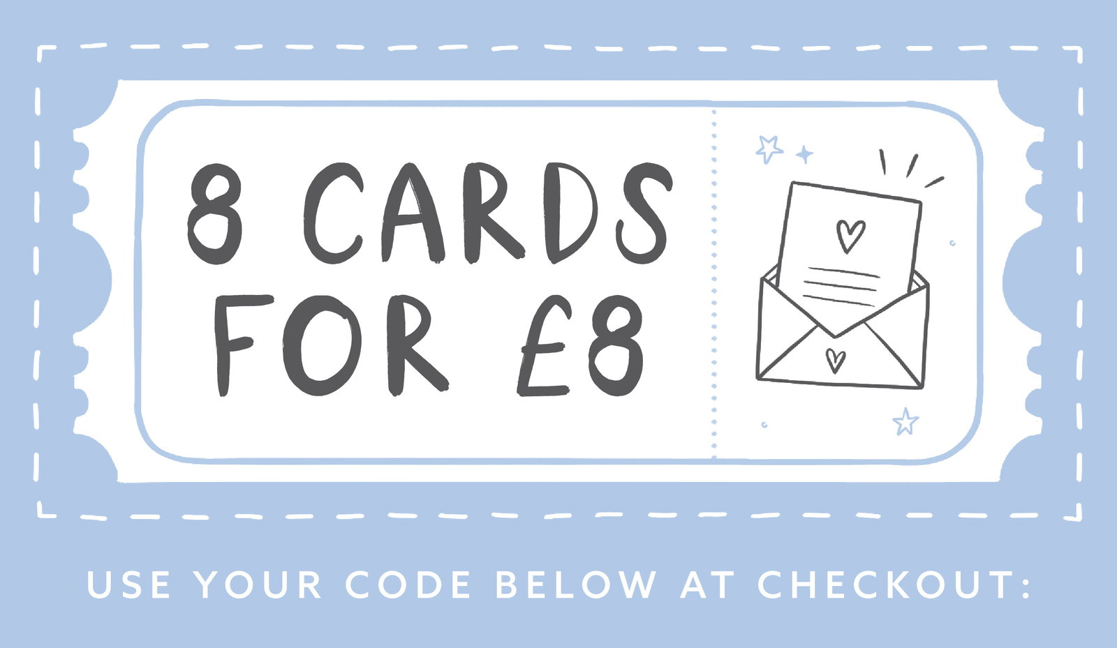 Special offer from Whistlefish. Buy 8 greeting cards for £8 using a promotional code at checkout. A simple way to stock up on beautifully illustrated cards.
