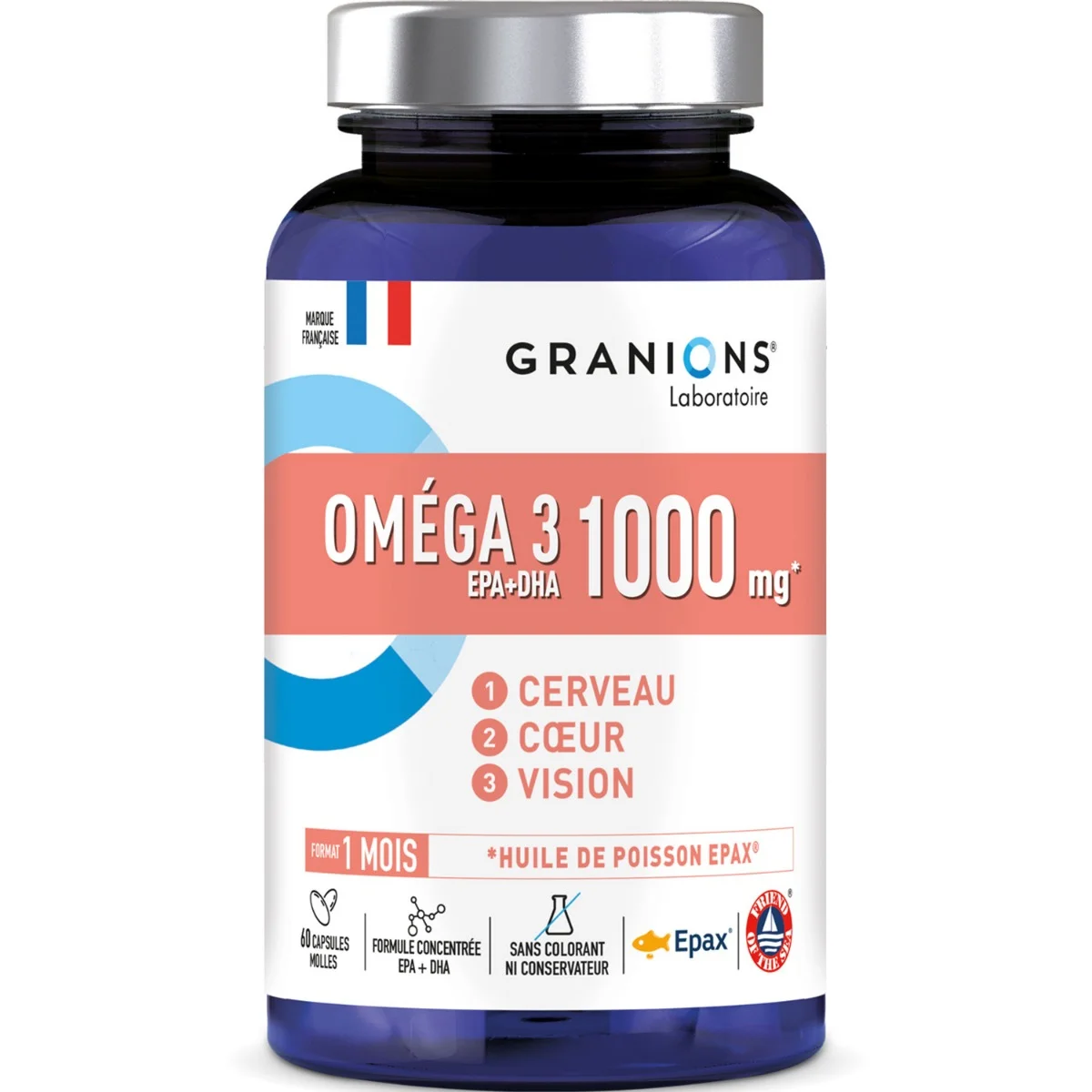 Image of Oméga 3 Epax® 1000 mg 60 capsules