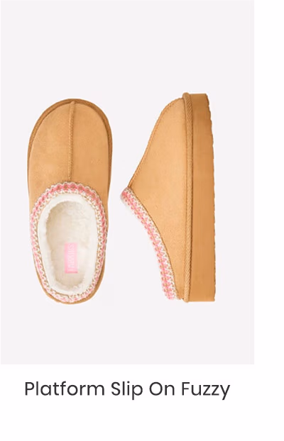 Platform Slip On Fuzzy