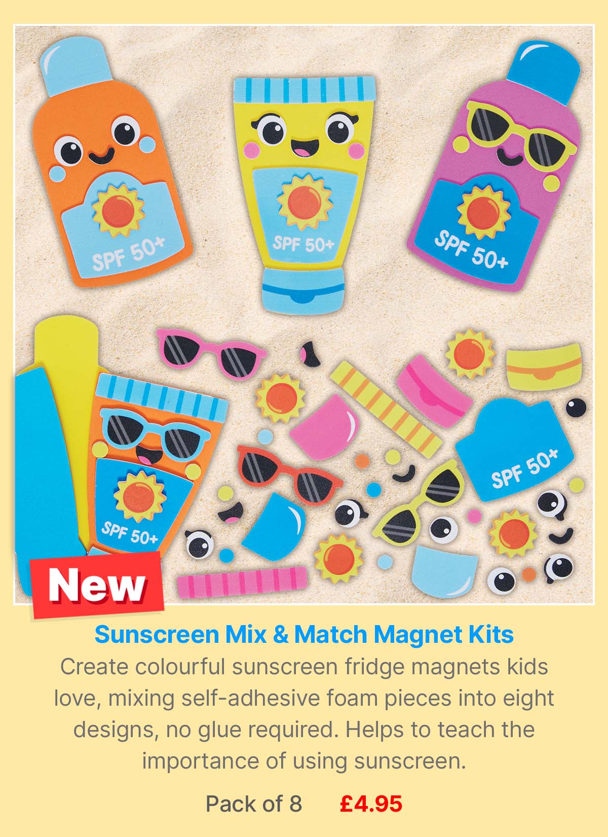 Sunscreen Mix & Match Magnet Kits
