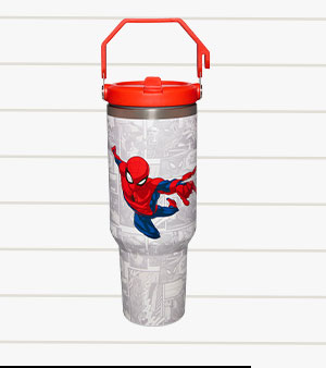 Spider-Man Comic Travel Tumbler with Handle - 40 oz.