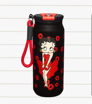 Betty Boop Flip Straw Water Bottle - 17 oz.
