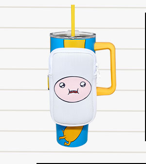 Finn and Jake Travel Tumbler with Pouch 40 oz. - Adventure Time