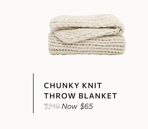 Chunky Knit Throw Blanket