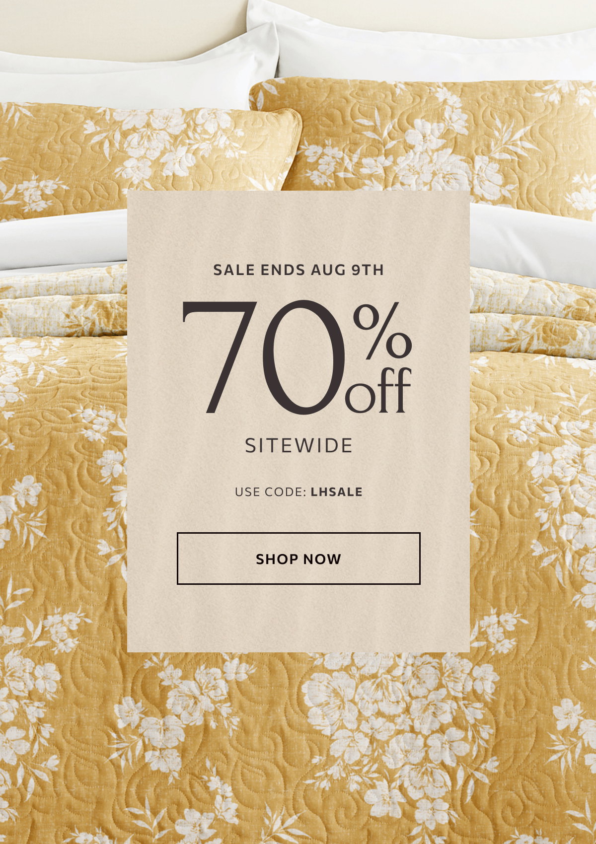 70% off storewide plus free shipping & returns with offer code LHSALE.