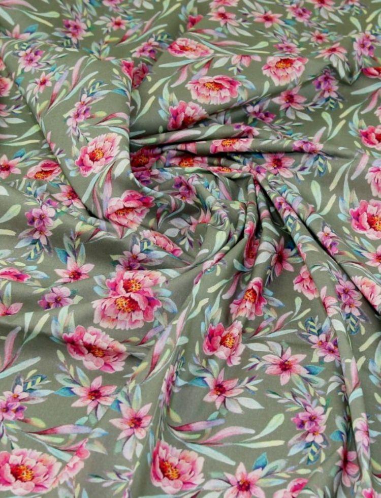 Deadstock Cotton Lawn Fabric Grey