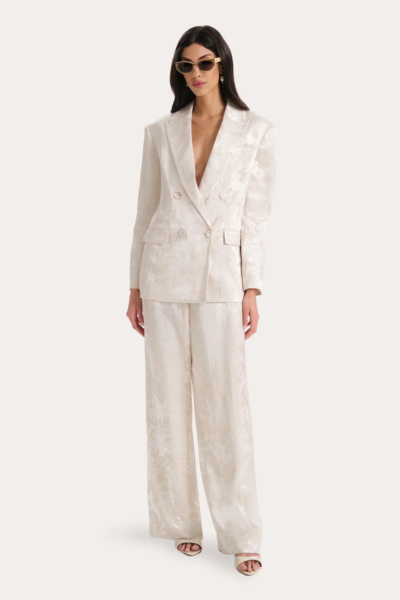 Image of Terra Linen Jacquard Blazer