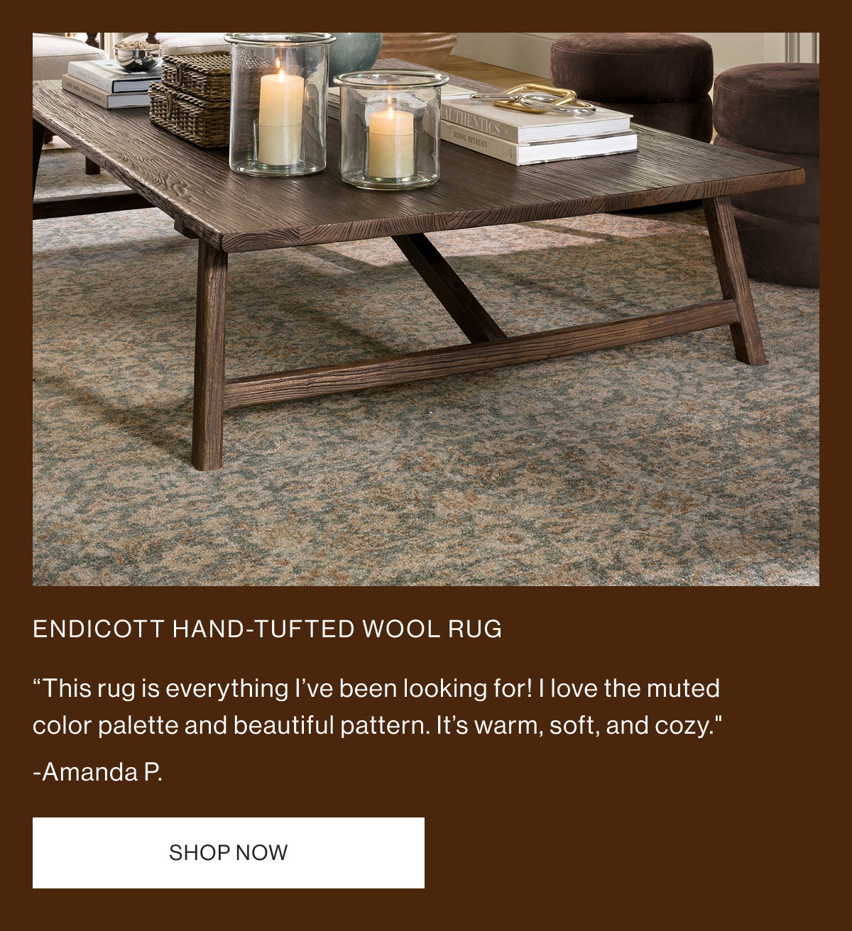 ENDICOTT HAND-TUFTED WOOL RUG