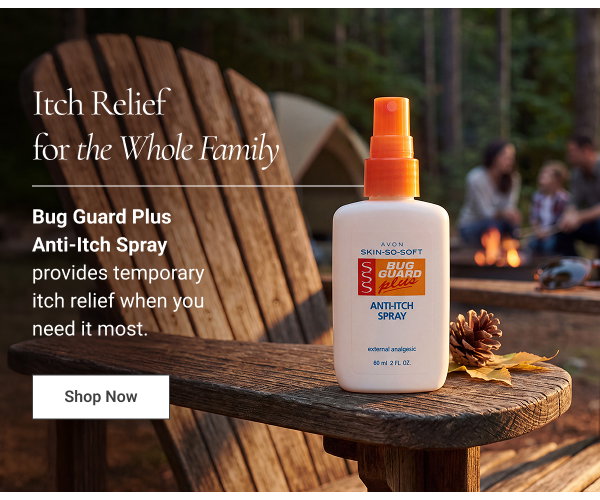Itch Relief for the Whole Family Bug Guard Plus Anti-Itch Spray provides temporary itch relief when you need it most. Shop Now 