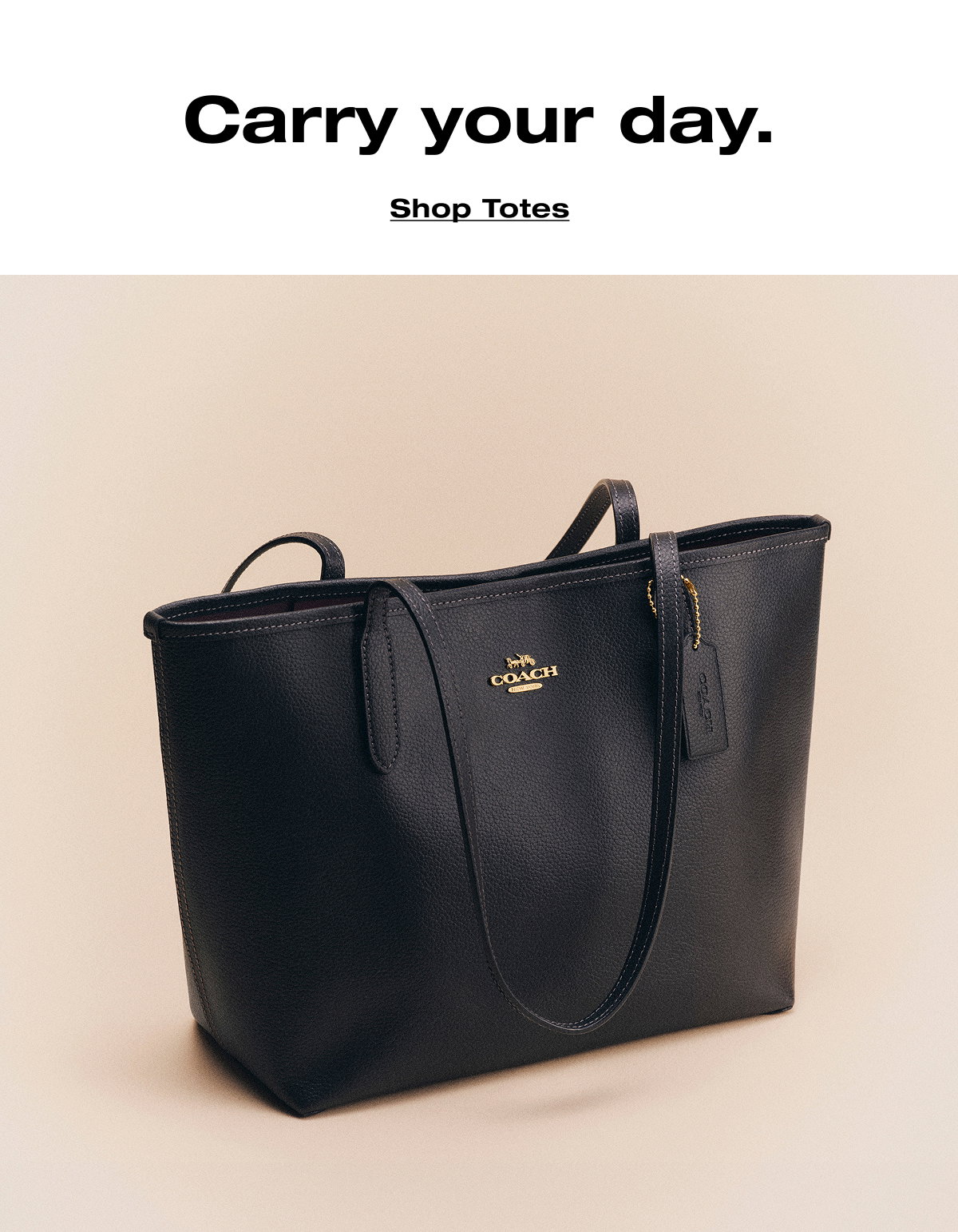 Carry your day. Shop Totes