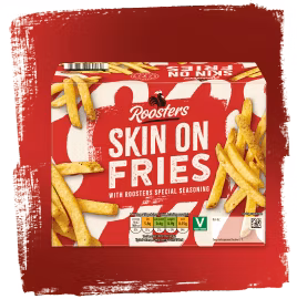 Skin on fries image