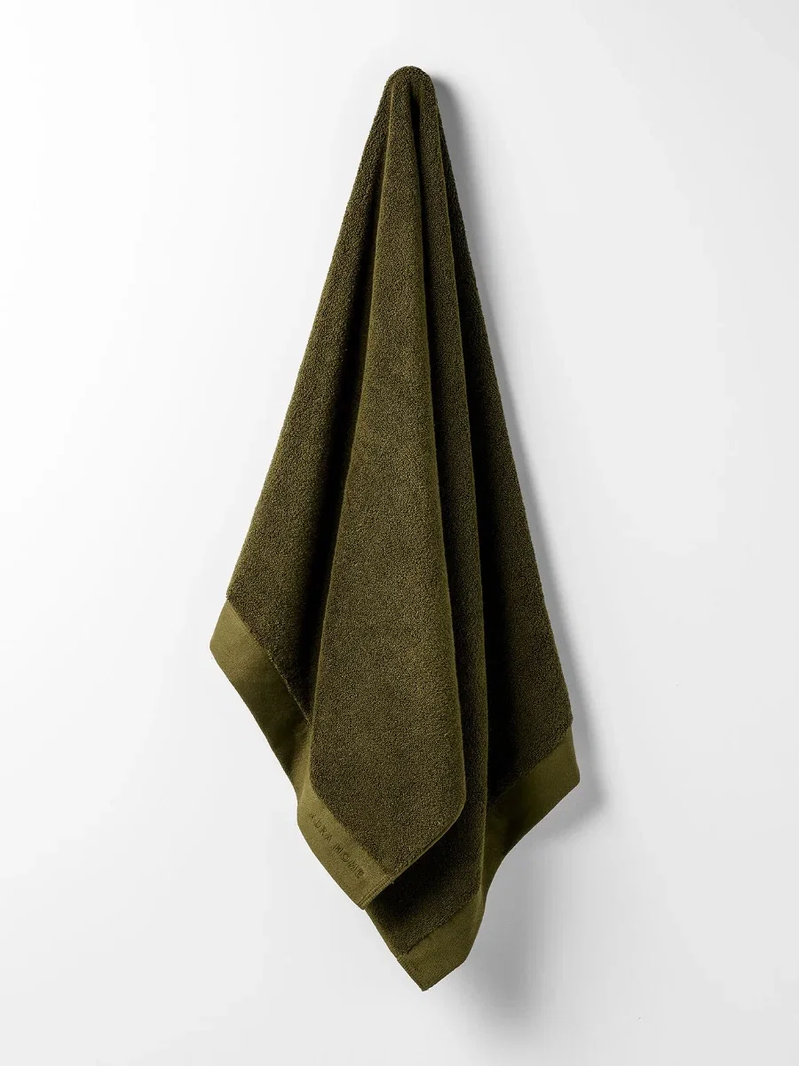 Image of Haven Australian Cotton Bath Towel in Khaki