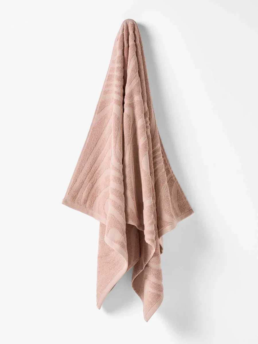 Image of Wave Australian Cotton Bath Towel in Shell
