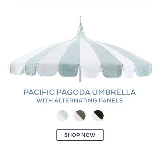Pacific Pagoda Umbrella with Alternating Panels - Shop Now