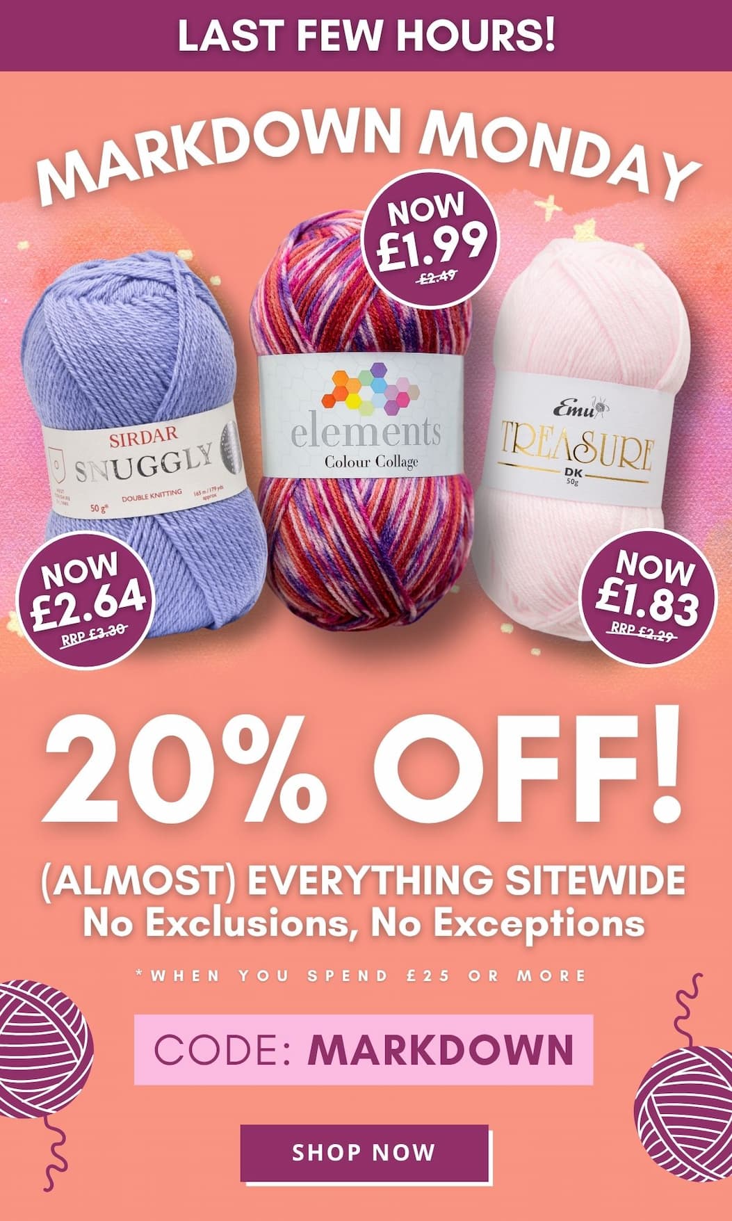 Markdown Monday 20% Off