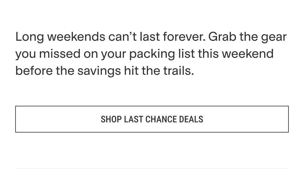 Last chance deals