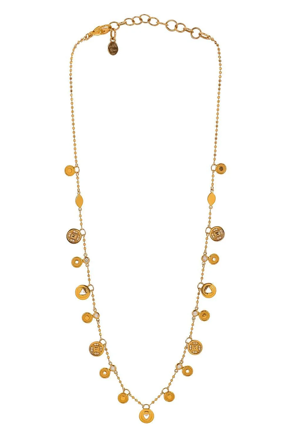 Image of diamond coin necklace
