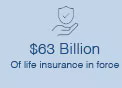 $63 Billion Of life insurance in force