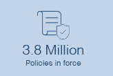 3.8 Million Policies in force