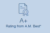 A+ Rating from A.M. Best®