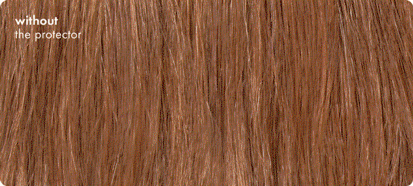 before and after using the color-protecting collection
