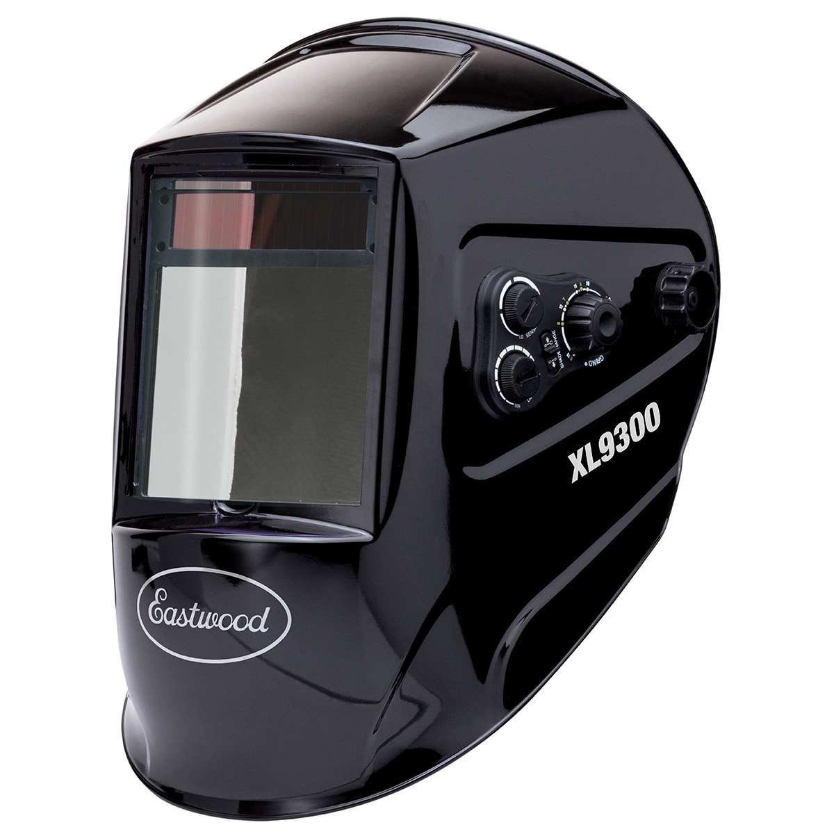 XL View Auto Darkening Welding Helmet with tall vertical viewing area