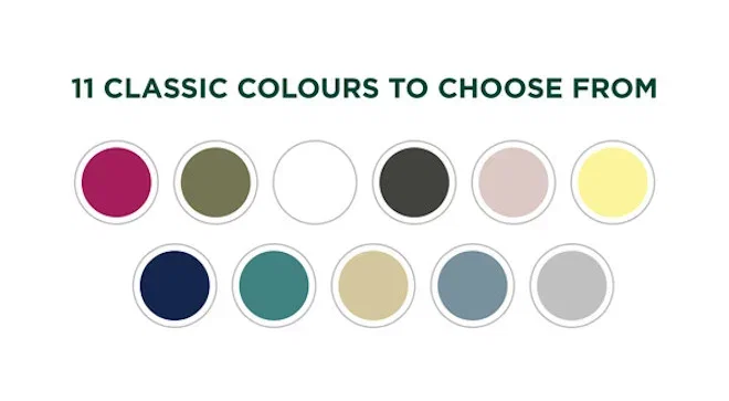 11 Colours To Choose From