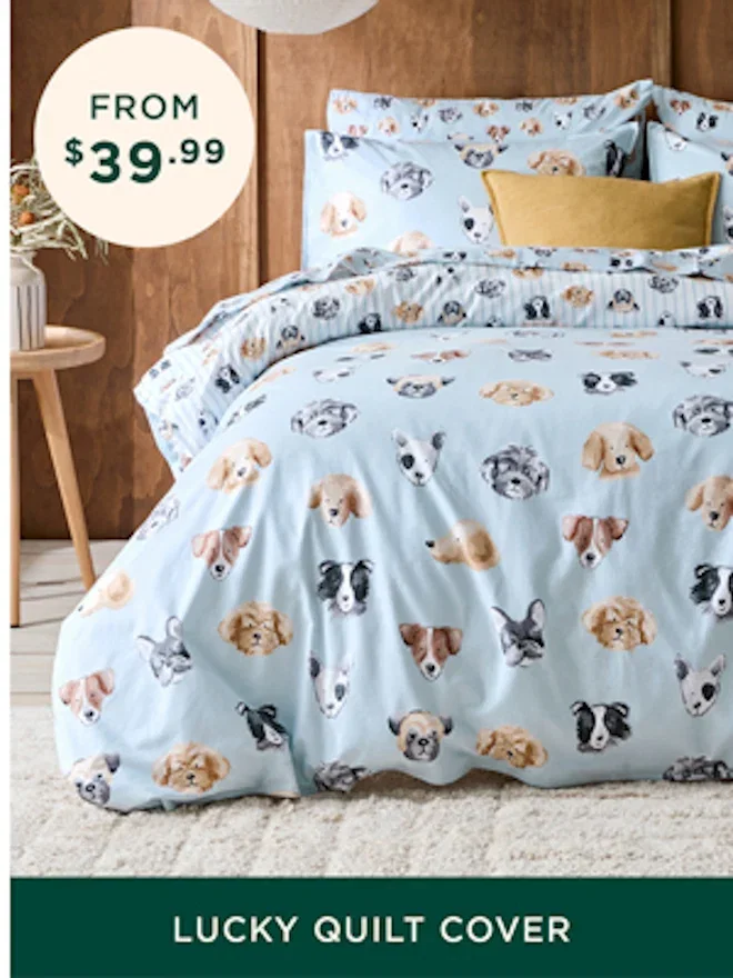 Lucky Flannelette Quilt Cover