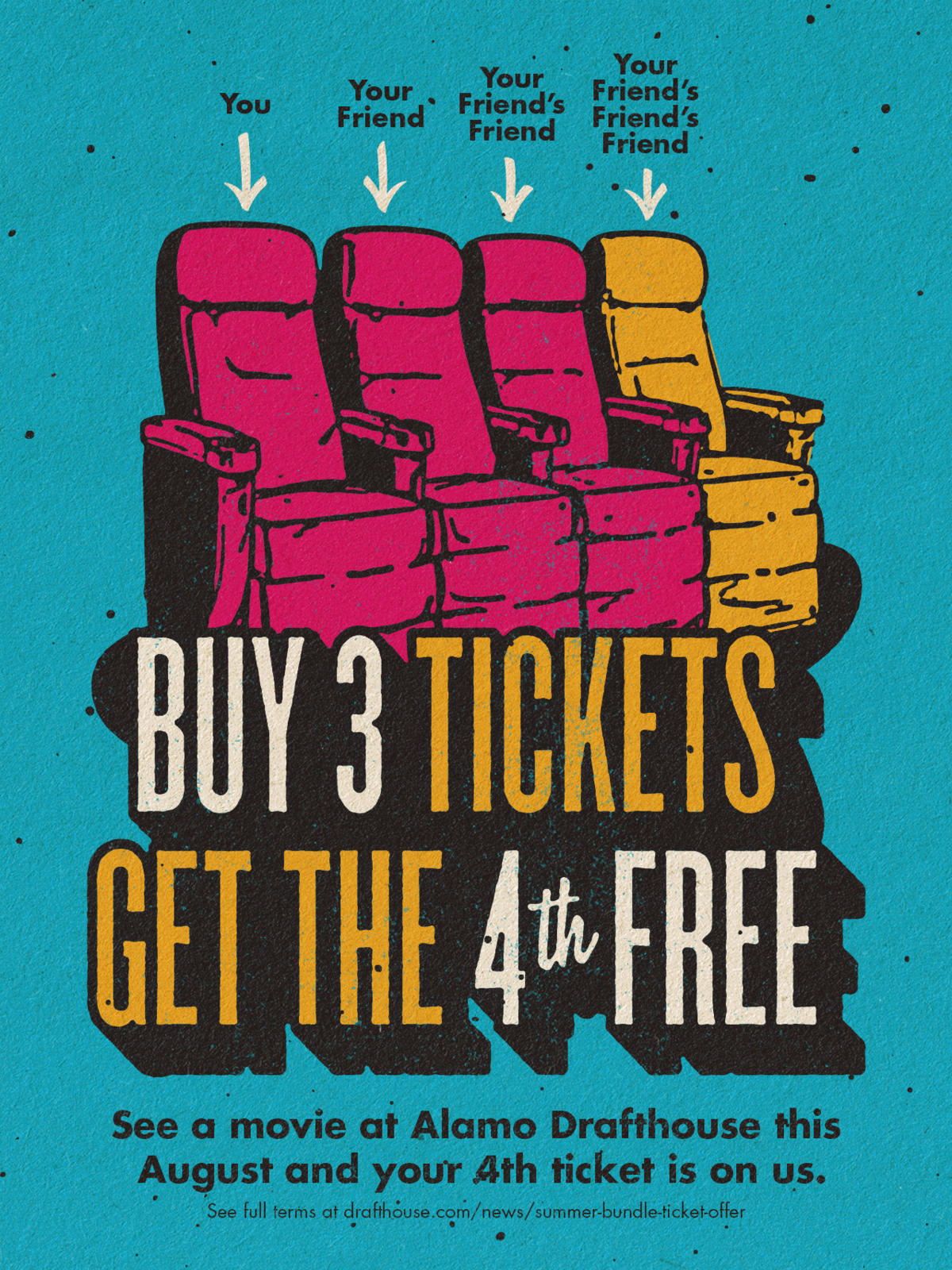 Buy 3 Tickets Get the 4th free.