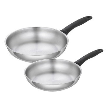 CLASSIC Frying Pan Set uncoated 24cm/28cm