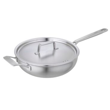 CULINARY FIVEPLY Chef's Pan with lid uncoated