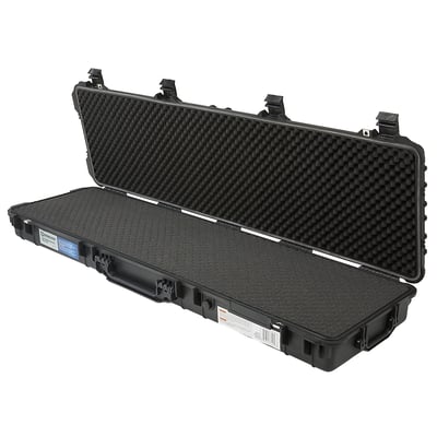 Strongway 53in. Portable All-Weather Rifle Protective Storage Case, IP65 Water Resistant, Black