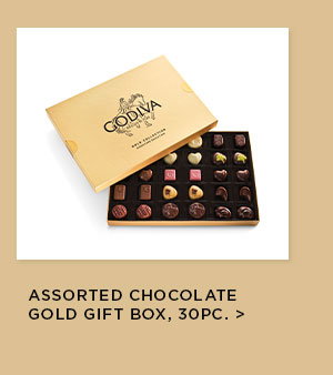 Assorted Chocolate Gold Gift Box, 30pc.