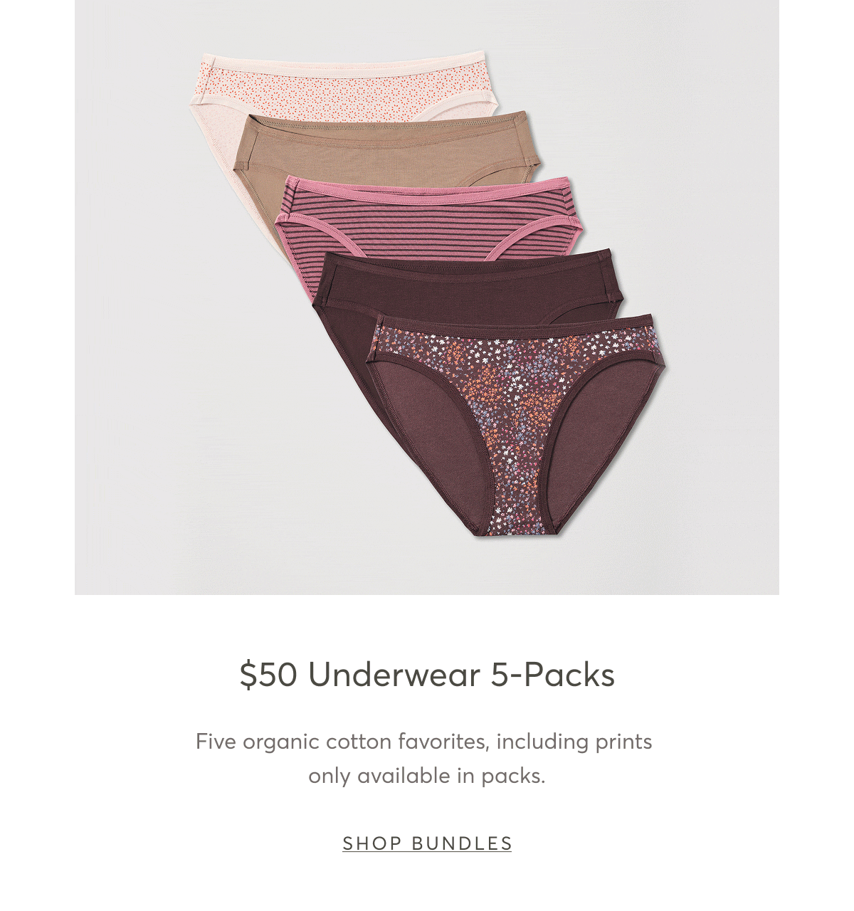 $50 Underwear 5-Packs | Shop Bundles