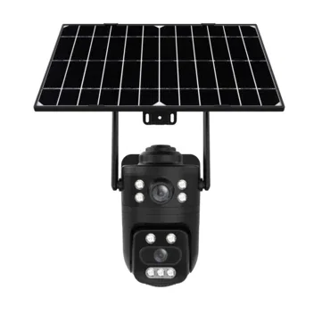 Q10PRO-B 4MP Solar Security Camera Dual Lens Solar Powered Wireless PTZ Full Color Night Vision PIR Motion Two Way Audio IP65 Outdoor Home Surveillance Camera