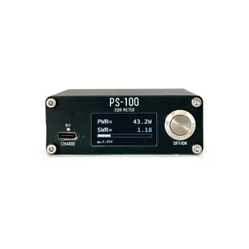 PS100 Digital RF Power Standing Wave Meter Tester 0-100W HF Shortwave Amateur Radio Detector HAM Radio Tester PEP Peak Hold BLE Web Control
