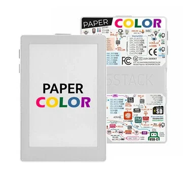 M5Stack M5Paper Color E-Paper Development Board ESP32S3 400x600 4 Inch SPECTRA 6 E-Ink Display Low Power WIFI IoT Development Module